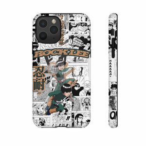 Printify Anime Phone Case iPhone 11 Pro / Glossy Naruto Shippuden: Rock Lee "Beautiful Green Beast" Anime Phone Case