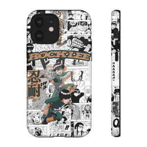 Printify Anime Phone Case iPhone 12 / Matte Naruto Shippuden: Rock Lee "Beautiful Green Beast" Anime Phone Case