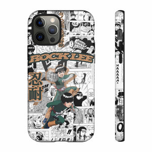 Printify Anime Phone Case iPhone 12 Pro / Matte Naruto Shippuden: Rock Lee "Beautiful Green Beast" Anime Phone Case