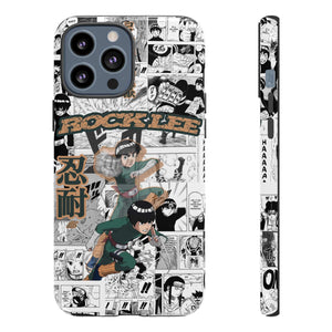 Printify Anime Phone Case iPhone 13 Pro Max / Glossy Naruto Shippuden: Rock Lee "Beautiful Green Beast" Anime Phone Case