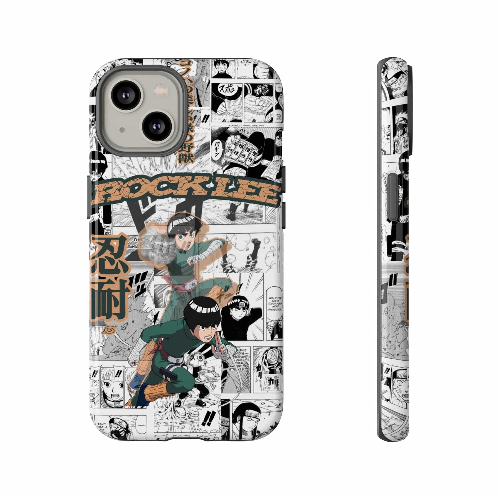 Printify Anime Phone Case iPhone 12 Pro Max / Glossy Naruto Shippuden: Rock Lee "Beautiful Green Beast" Anime Phone Case