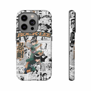Printify Anime Phone Case iPhone 14 Pro / Matte Naruto Shippuden: Rock Lee "Beautiful Green Beast" Anime Phone Case