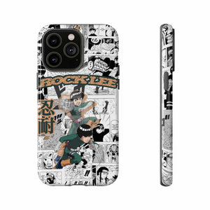 Printify Anime Phone Case iPhone 14 Pro Max / Glossy Naruto Shippuden: Rock Lee "Beautiful Green Beast" Anime Phone Case
