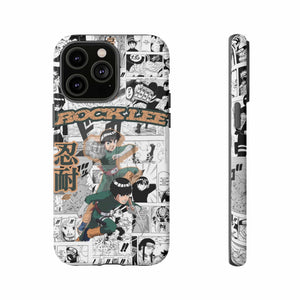 Printify Anime Phone Case iPhone 14 Pro Max / Matte Naruto Shippuden: Rock Lee "Beautiful Green Beast" Anime Phone Case