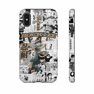 Printify Anime Phone Case iPhone X / Matte Naruto Shippuden: Rock Lee "Beautiful Green Beast" Anime Phone Case