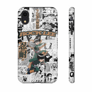 Printify Anime Phone Case iPhone XR / Matte Naruto Shippuden: Rock Lee "Beautiful Green Beast" Anime Phone Case