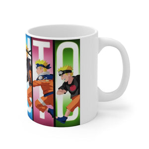 Primal Noir Anime Mug 11oz Evolution of Naruto Coffee Mug