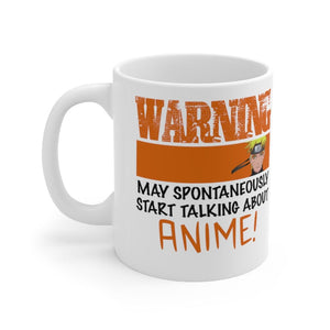 Naruto - May Talk About Anime Mug - Primal Noir