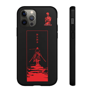 Primal Noir Anime Phone Case iPhone 12 Pro / Glossy Zoro - Walk Your Own Path Phone Case