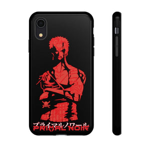 Primal Noir Anime Phone Case iPhone XR / Glossy Zoro - Nothing Happened Phone Case