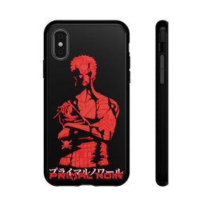 Primal Noir Anime Phone Case iPhone XS / Glossy Zoro - Nothing Happened Phone Case