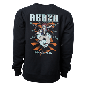Primal Noir Anime Sweatshirts Demon Slayer: Akaza Battle Craze Anime Sweatshirt