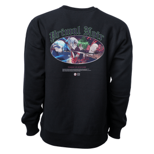 Primal Noir Anime Sweatshirts Demon Slayer: Tengen vs Gyutaro “Sound Clash” Anime Mens Sweatshirt