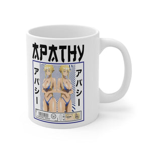 Printify Anime Mug 11oz Apathy Kills - Waifu Bikini Mug