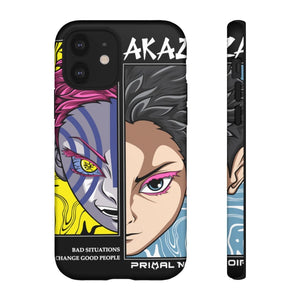 Printify Anime Phone Case iPhone 12 / Matte AKAZA - Bad Situations Phone Case