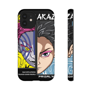 Printify Anime Phone Case iPhone 12 Mini / Matte AKAZA - Bad Situations Phone Case