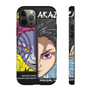 Printify Anime Phone Case iPhone 12 Pro / Matte AKAZA - Bad Situations Phone Case
