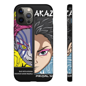 Printify Anime Phone Case iPhone 12 Pro Max / Glossy AKAZA - Bad Situations Phone Case