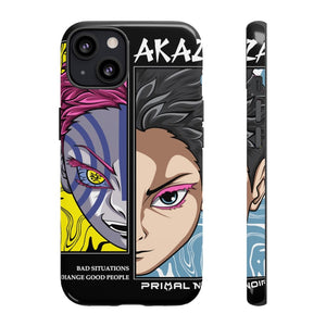 Printify Anime Phone Case iPhone 13 / Glossy AKAZA - Bad Situations Phone Case