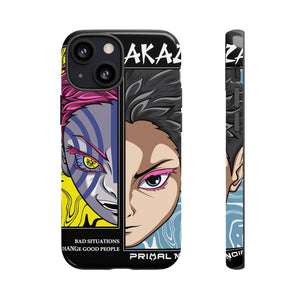 Printify Anime Phone Case iPhone 13 Mini / Glossy AKAZA - Bad Situations Phone Case