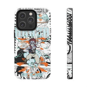Printify Anime Phone Case iPhone 14 Pro Demon Slayer: Akaza Battle Craze Anime Phone Case