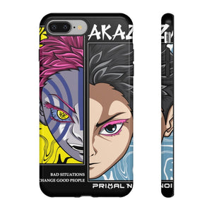 Printify Anime Phone Case iPhone 8 Plus / Glossy AKAZA - Bad Situations Phone Case
