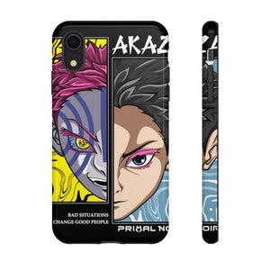 Printify Anime Phone Case iPhone XR / Glossy AKAZA - Bad Situations Phone Case