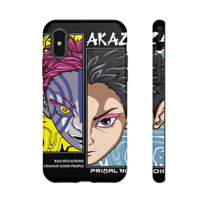 Printify Anime Phone Case iPhone XS / Glossy AKAZA - Bad Situations Phone Case