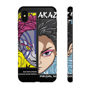 Printify Anime Phone Case iPhone XS MAX / Glossy AKAZA - Bad Situations Phone Case